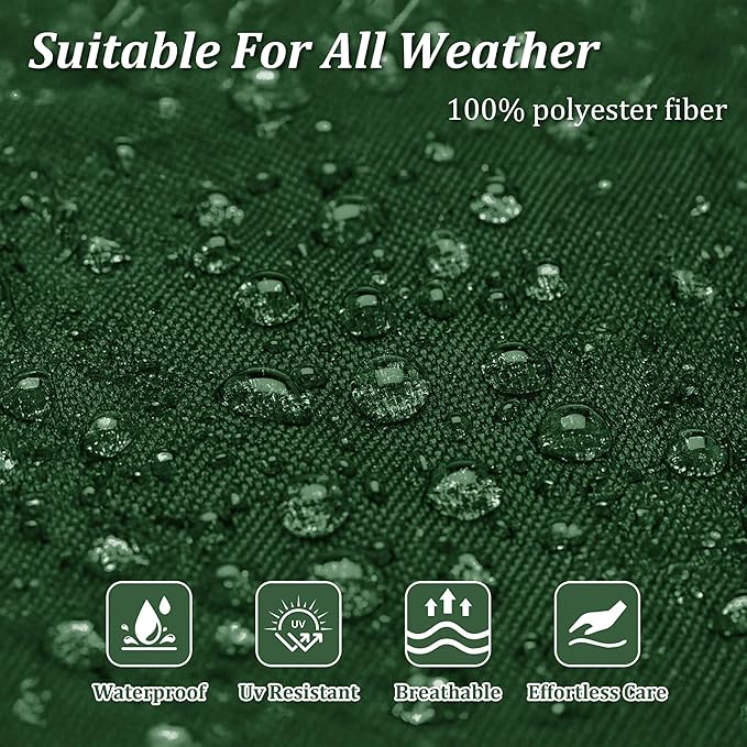 14 Pcs Outdoor Cushion Slipcovers Outdoor Patio Cushion Covers Replacement Waterproof with Zipper for Outdoor Furniture, Patio Sofa Couch 3 Sizes, Covers Only