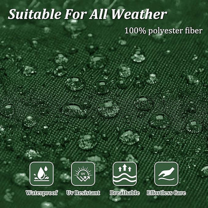 14 Pcs Outdoor Cushion Slipcovers Outdoor Patio Cushion Covers Replacement Waterproof with Zipper for Outdoor Furniture, Patio Sofa Couch 3 Sizes, Covers Only