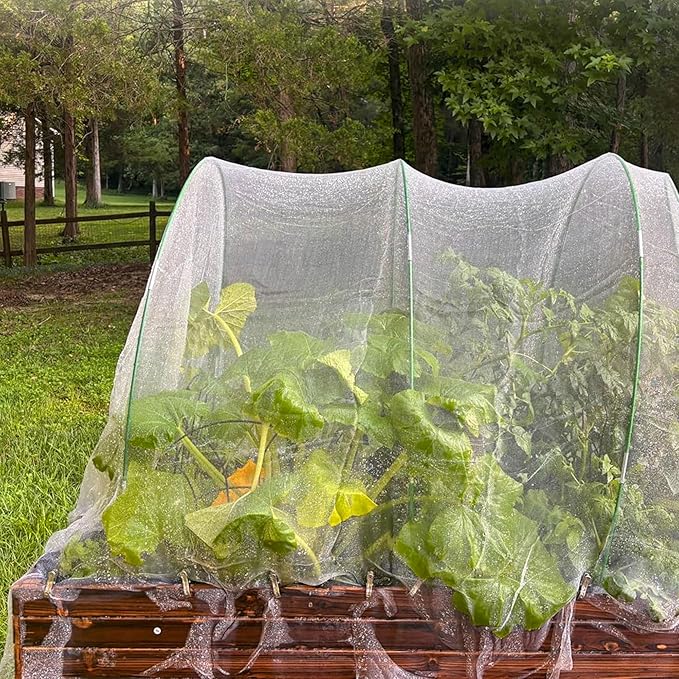 Durable Garden Fine Mesh Netting, 10x33ft Insect Netting for Plant | Thicker Plant Cover for Raised Bed, Row Cover, Pest Barrier for Vegetables Flowers, mosquito netting