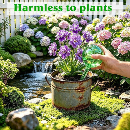 MOONSOUND Plant Watering Dispenser, 10Pcs Plant Watering Devices, Premium Plant Automatic Waterer, Indoor Outdoor Plant Self Watering Spikes, Pot Flower Self Watering Bulbs