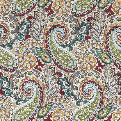 LVTXIII Outdoor Seat Cushions Seasonal Replacement Chair Cushions, Patio Chair Pads with Ties for Dining Chairs and Garden Furniture, Square Back, 19"x19"x2", 4 Pack, Paisley Chilli