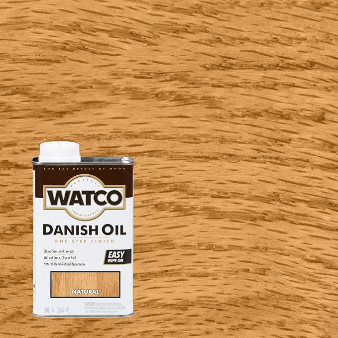 Watco A65741 Danish Oil Wood Finish, Quart, Natural