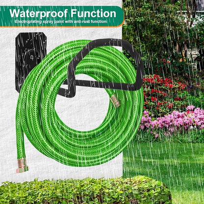PeoMev 2pcs Heavy Duty Hose Hanger Wall Mount Water Hose Holders for Outside, Sturdy Hose Stand for Garden Hose Storage and Extension Cords (2pcs)