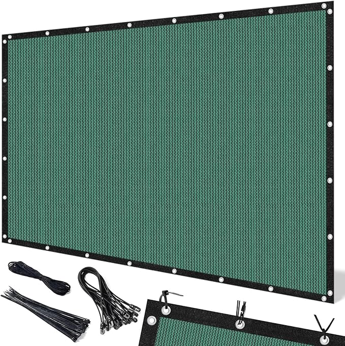 Artpuch 90% Sun Shade Cloth, 8 x 20 FT Pergola Shade Cover Canopy with Grommets, Sun Screen Fabric Tarp for Patio, Outdoor, Garden, Backyard, Green