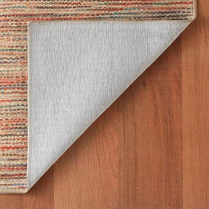 Dash & Albert Clay Multi Machine Washable Rug, Runner-2.5 X 8 Feet, Multi Stripe Pattern