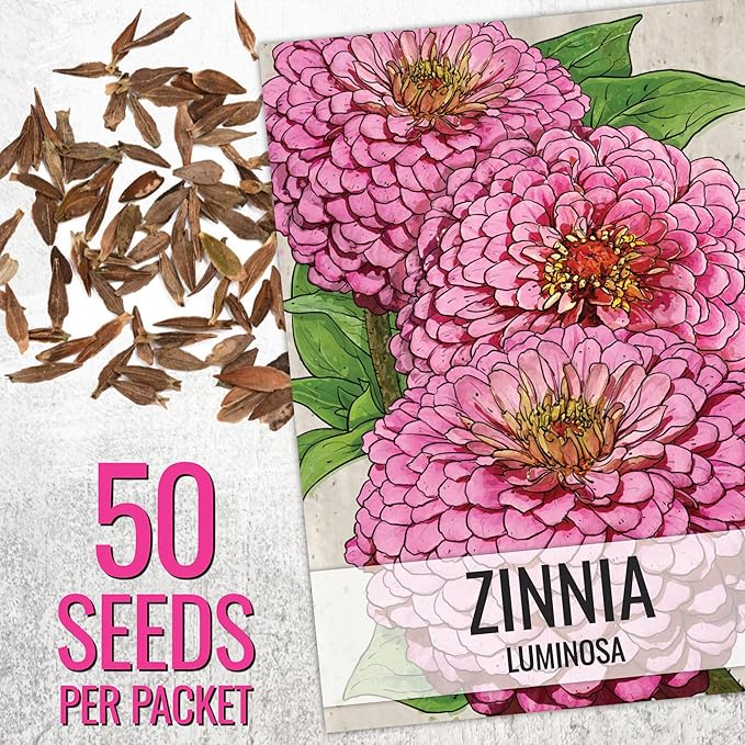 Seed Needs Zinnia Seeds Variety Pack of 9 - Plant a Butterfly Flower Garden