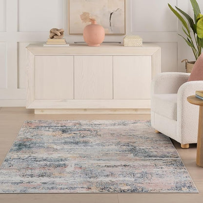 Dash & Albert Blaire Mineral Machine Washable Rug, 8.5 X 11.5 Feet, Multicolored Graphic Pattern