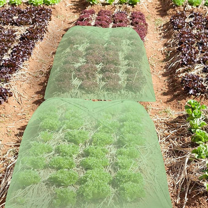 Sawysine 4 Pack Mesh Plant Cover Reusable Screen Cloche Dome Plant Protector Tent Collapsible Umbrella for Outdoor Garden Greenhouse Vegetable Flowers Strawberry from Animals(24 x 24 Inch,Green)