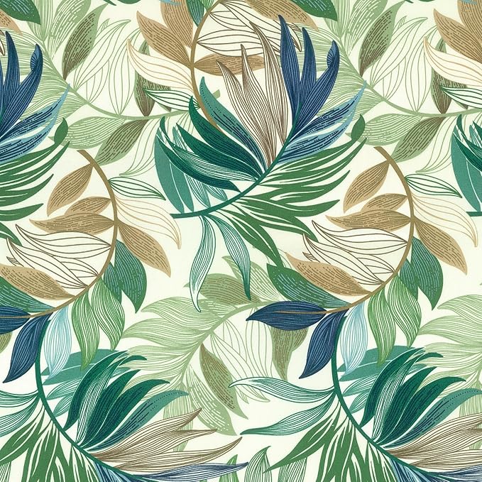 LVTXIII Outdoor Seat Cushions Seasonal Replacement Chair Cushions, Patio Chair Pads with Ties for Dining Chairs and Garden Furniture, Square Back, 18.5"x16"x2", 4 Pack, Lush Leaf Green