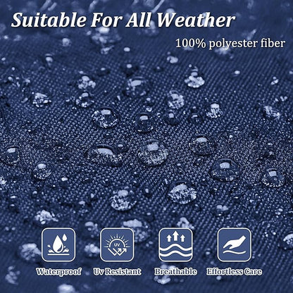 14 Pcs Outdoor Cushion Slipcovers Patio Cushion Covers Replacement Waterproof with Zipper for Outdoor Furniture, Patio Sofa Couch 3 Sizes, Covers Only