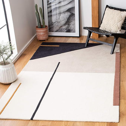 SAFAVIEH Washable Rug Outdoor Courtyard Collection - 2'7" x 5', Beige & Sweet Pea, Non-Shedding & Easy Cleaning, Ideal for Patio, Backyard, Mudroom (CY6062-218)