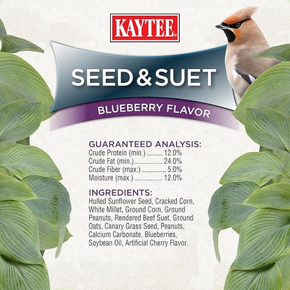 Kaytee Seed & Suet No Mess Blend Blueberry Flavor 10 Pounds