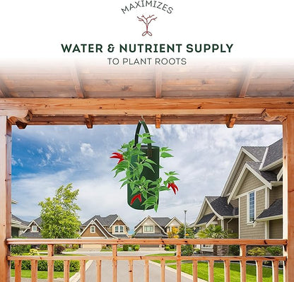 Hanging Aeration Planter for Hot Peppers, Strawberries and Herbs, Eight Holes Per Planter
