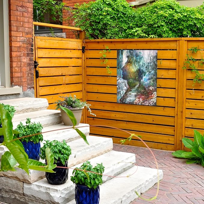Outdoor Canvas Art - Barrett Biggers 'Forest Flow' Wall Art for Outdoor Spaces, Patios, or Gardens by Trademark Fine Art