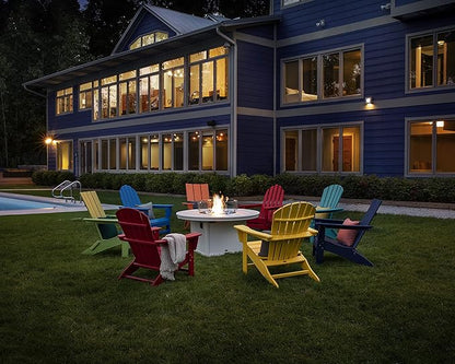 POLYWOOD AD420MA Modern Adirondack Chair, Mahogany