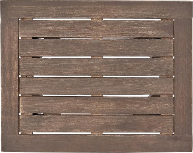 Christopher Knight Home Sadie Outdoor Acacia Wood Accent Table, Gray Finish