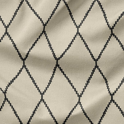 Arden Outdoor Dining Chair Cushion, 2 Pack, 20 x 20, Rain-Proof, Fade Resistant, Tan Diamond Trellis