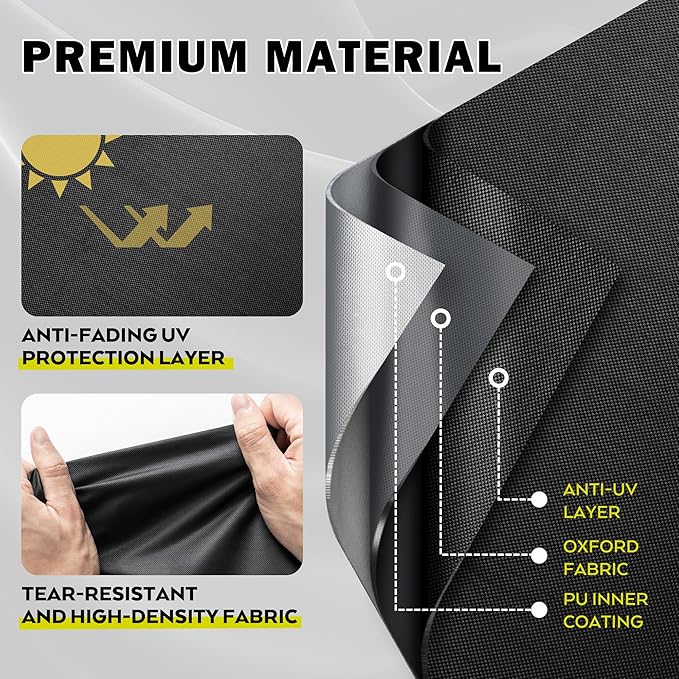 Grill Cover for KingChii 2-Burner 19" Outdoor Flat Top Propane Griddle, Griddle Cover for SKOK Portable 2-Burner Propane Flat-Top Gas Grill