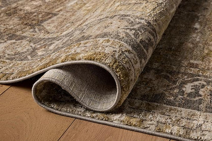 Loloi Haywood Collection HYD-03 Moss/Charcoal 2'-7" x 8'-0" Runner Rug