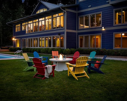 POLYWOOD AD420LI Modern Adirondack Chair, Lime