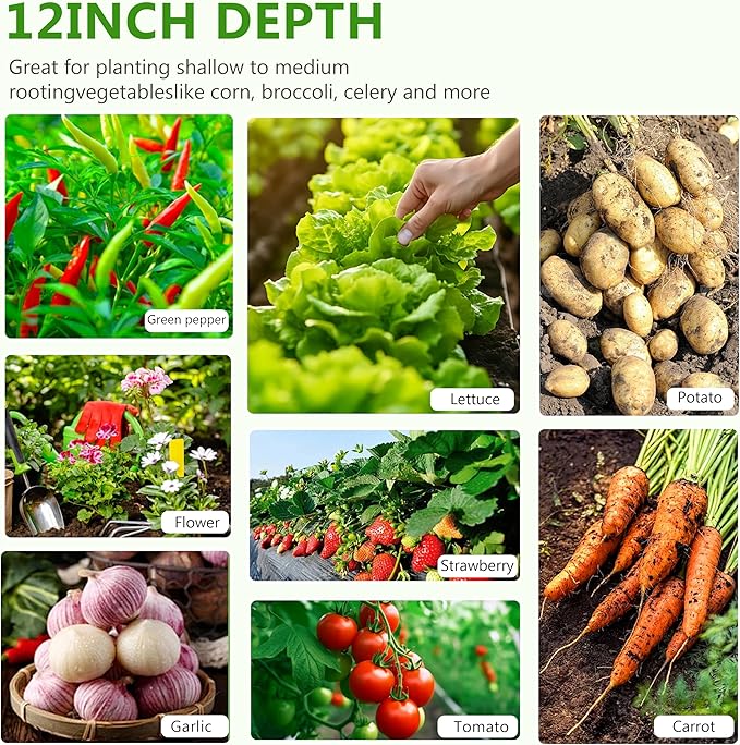 2PCS 6x3x1ft Galvanized Raised Garden Bed,Outdoor Planter Box Metal Patio Kit Planting Bed for Vegetables Flowers Herb,Silver