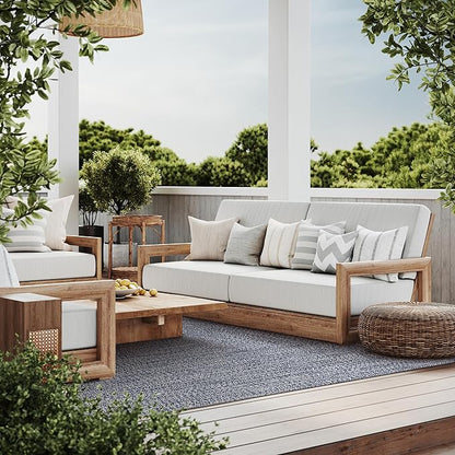 nuLOOM 6' x 9' Solid Hand Braided Indoor/Outdoor Area Rug, Pet-Friendly, High Traffic, Weather Resistant, for Patio, Balcony, Bedroom, Living, Dining Room, Wynn Navy