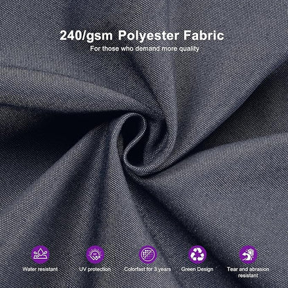 PURPLE LEAF Cantilever Patio Umbrella Outdoor Aluminum Offset Square Umbrella Windproof Heavy Duty Hanging Outside Umbrella for Deck Pool Garden