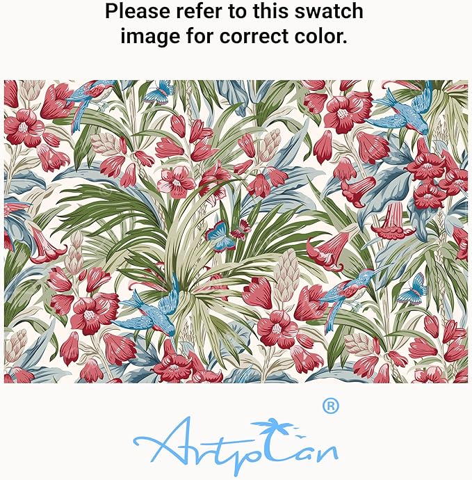 ARTPLAN Seat/Back Outdoor Chair Cushion,Set of 4 Patio Chair Cushion with Tie,Tufted Replacement for Patio Furniture,40x20x4 Inches,4 Count,Floral