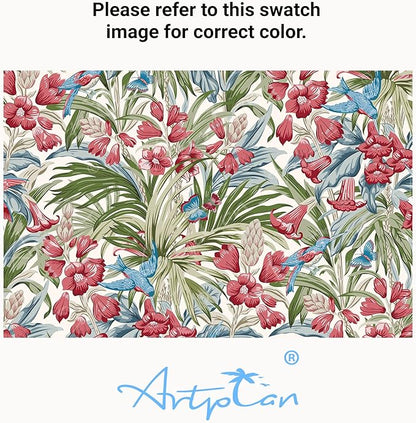 ARTPLAN Seat/Back Outdoor Chair Cushion,Set of 4 Patio Chair Cushion with Tie,Tufted Replacement for Patio Furniture,40x20x4 Inches,4 Count,Floral