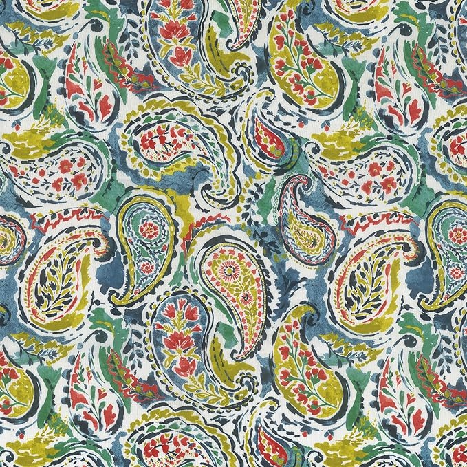 LVTXIII Outdoor Chair Cushions, Water Repellent Patio Furniture Cushions Outdoor Square Chair Pads with Ties for Dining Chairs and Garden Furniture Decoration, 18.5"x16"x2" Set of 4, Paradise Paisley