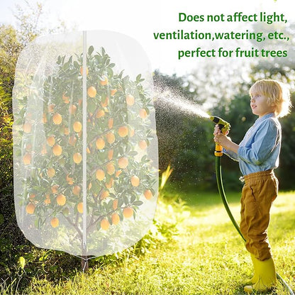 3pcs Garden Fruit Tree Netting with Zipper and Drawstring,5.91*7.22 Ft Bird Insect Mesh Net Cover for Garden Fruit Trees,Blueberry Tomato Strawberry and Plants Protection from Insect Squirrels Birds