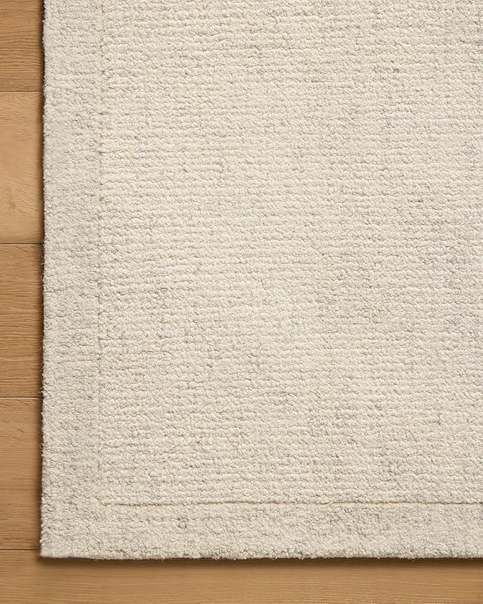 Loloi Magnolia Home by Joanna Gaines Henley Collection HNY-01 Ivory/Smoke 8'-6" x 11'-6" Area Rug