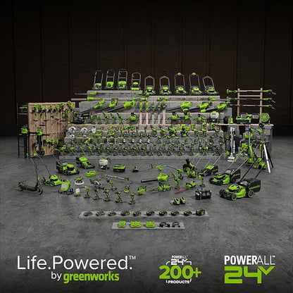 Greenworks 24V MAX Cordless Brushless Drill & Impact Driver Combo Kit, Electric Drill Set, High Torque, Lightweight, Professional Grade, Includes 2x 2.0Ah Batteries, Charger, and Storage Bag
