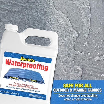 STAR BRITE Waterproofing Spray, Waterproofer + Stain Repellent + UV Protection for Boat Covers, Car Covers, Bimini Tops, Tents, Jackets, Backpacks, Boots, Awnings, Patio Covers & More