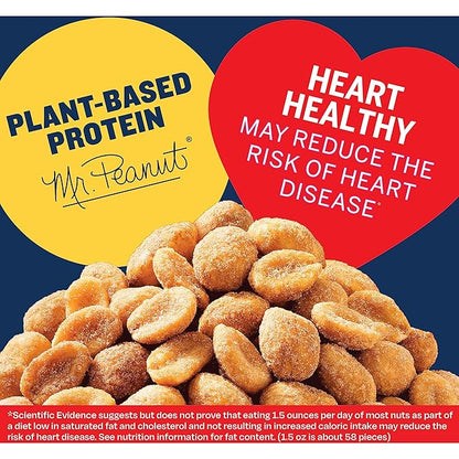 PLANTERS Honey Roasted Peanuts (2.16 lb Container) 6PK