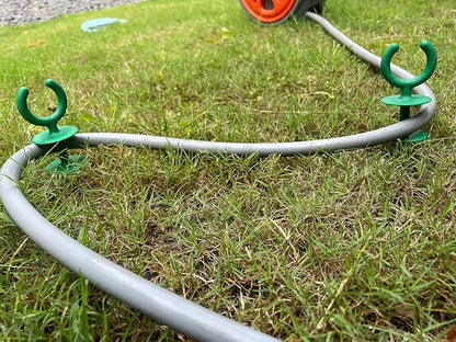 10 Pcs Green Garden Hose Guide Stakes | High Toughness Plastic, Nails Tools, For Irrigation And Sprinkler, Protect Your Plants