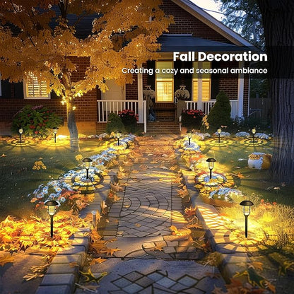 SOLPEX Solar Lights for Outside, Solar Outdoor Pathway Garden Lights Waterproof, Solar Powered Landscape Lighting for Yard, Garden, Pathway, Patio, Porch, Walkway, Driveway, 8 Pack(Warm White)