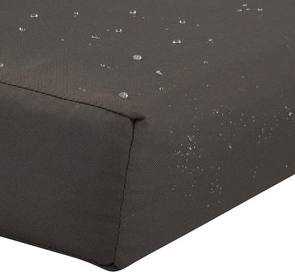 Classic Accessories Ravenna Water-Resistant 72 x 21 x 3 Inch Patio Chaise Lounge Cushion, Dark Taupe, Patio Cushion