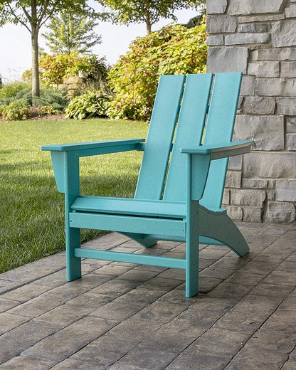 POLYWOOD AD420MA Modern Adirondack Chair, Mahogany