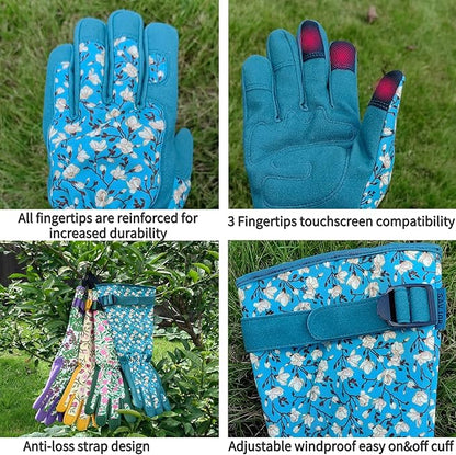 Thorn-proof Gardening and Garden Gloves,Durable Long Rose Yard Work Glove,Gifts for Men Women,Touchscreen