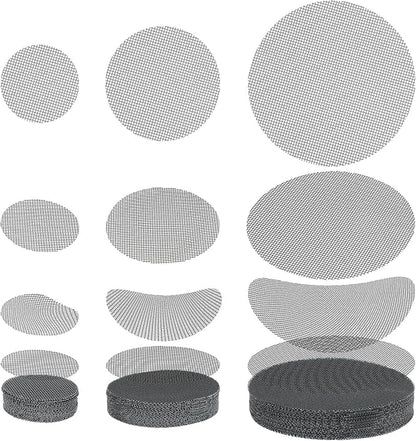 150 Mesh for Plant Plant Hole Mesh Pads Drainage Screen Plastic Round Flower Hole MeshScreen Cover Pad 2 3 4 Inch Assorted SizesMesh Preventing Soil Leakage
