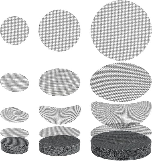 150 Mesh for Plant Plant Hole Mesh Pads Drainage Screen Plastic Round Flower Hole MeshScreen Cover Pad 2 3 4 Inch Assorted SizesMesh Preventing Soil Leakage