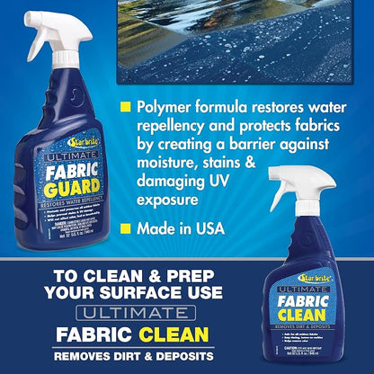 STAR BRITE Ultimate Outdoor Fabric Protection Spray - Extends Fabric Life, Restores Water Repellency, Blocks UV Rays, for Boat Covers, Awnings & More - 32 OZ (097532)