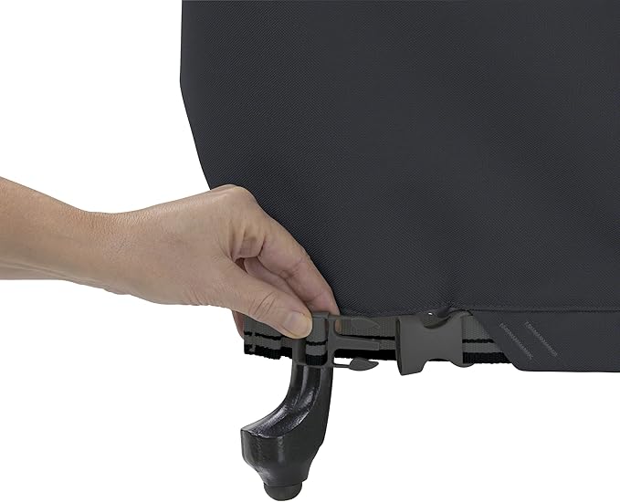 Classic Accessories Ravenna Water-Resistant 70 Inch BBQ Grill Cover, Black
