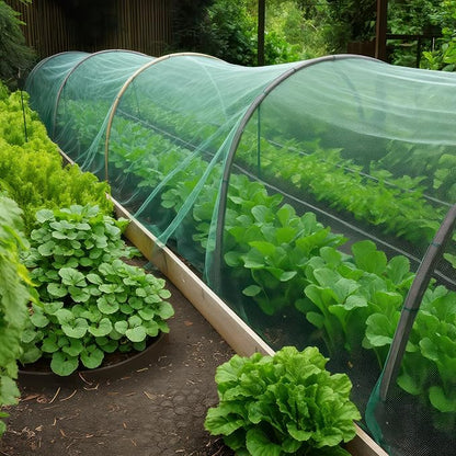 Green DIY Mosquito Net Fabric | 10x20 FT Netting | Insect Cover for Garden, Patio, Outdoor & Windows | Multiple Sizes in Black, White & Green | Raised Bed Screen Mesh Barrier
