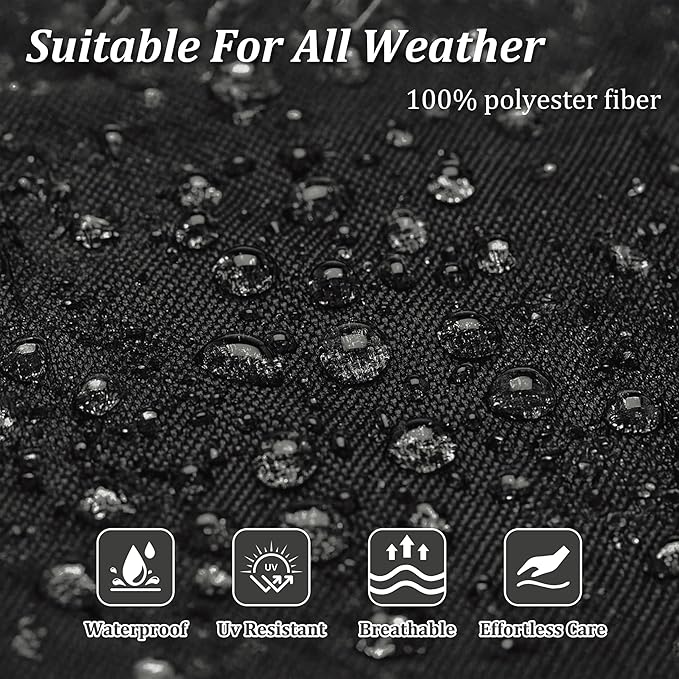 14 Pcs Outdoor Cushion Slipcovers Outdoor Patio Cushion Covers Replacement Waterproof with Zipper for Outdoor Furniture, Patio Sofa Couch 3 Sizes, Covers Only