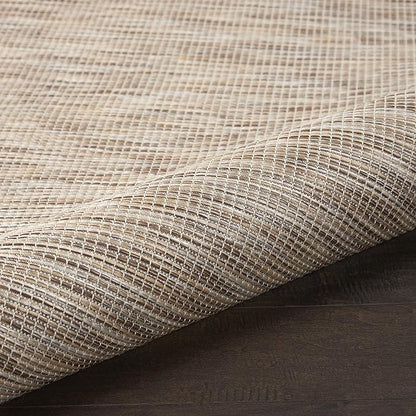Nourison Positano Indoor/Outdoor Beige 2'2" x 10' Area Rug, Easy Cleaning, Non Shedding, Bed Room, Living Room, Dining Room, Backyard, Deck, Patio (2x10)