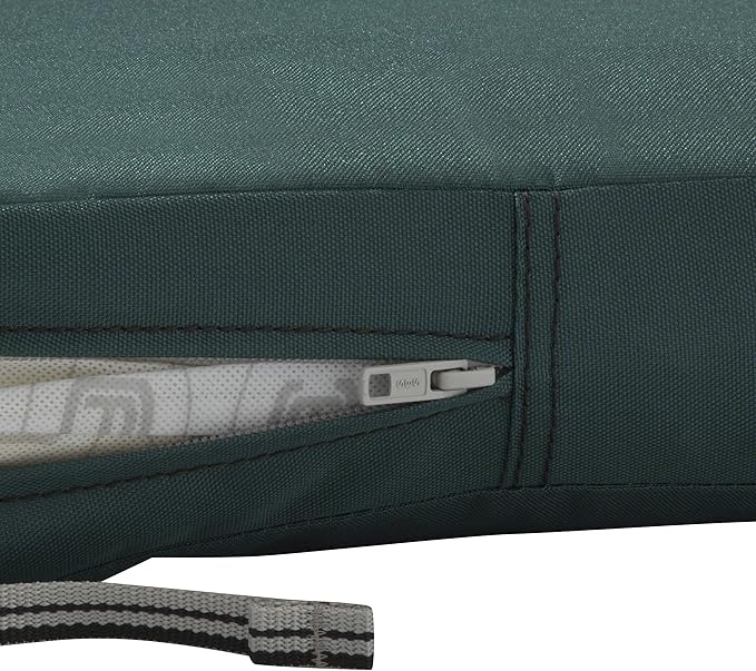Classic Accessories Ravenna Water-Resistant Patio Chaise Cushion, 80 x 26 x 3 Inch, Mallard Green, Outdoor Seat Cushions