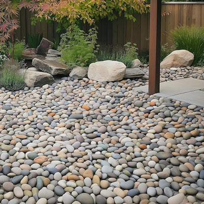 MSI Decorative Polished Multicolor Pebbles, 1 inch - 2.5 inch, 40 lb. Bag