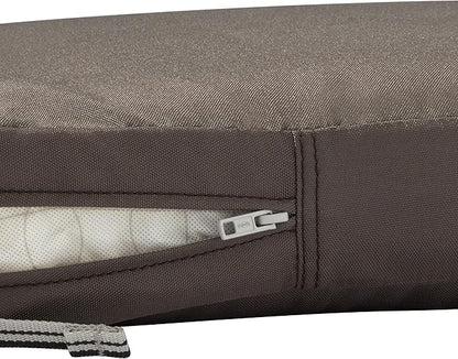 Classic Accessories Ravenna Water-Resistant 72 x 21 x 3 Inch Patio Chaise Lounge Cushion, Dark Taupe, Patio Cushion